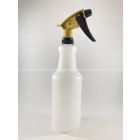 Premium Trigger Sprayer Complete, Black & Gold Top