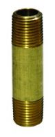 FITTING BRASS 3/8MPx3/8MPx2L