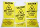 Disposable Paper Caution Sign, Tri-Fold